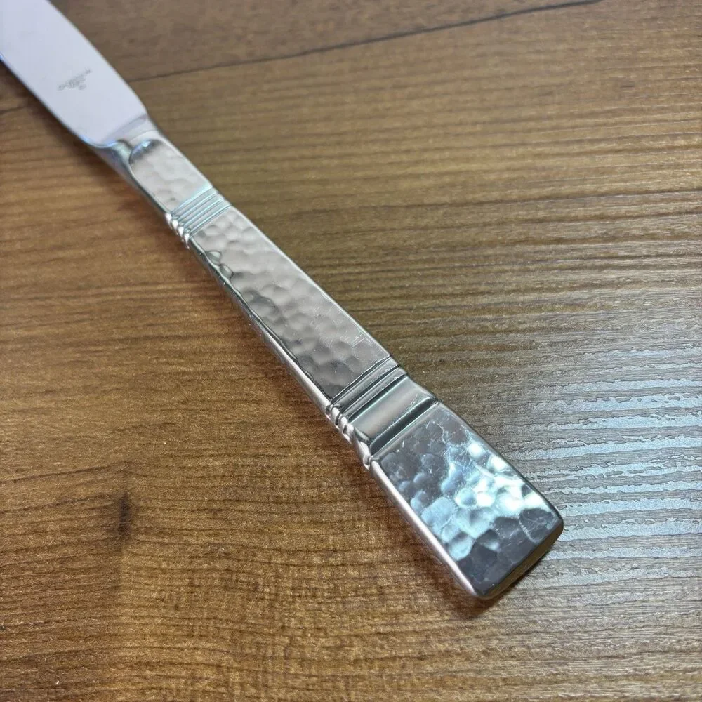 Gorham Stainless Dinner Knife BALUSTER Japan Hammered Design Studios